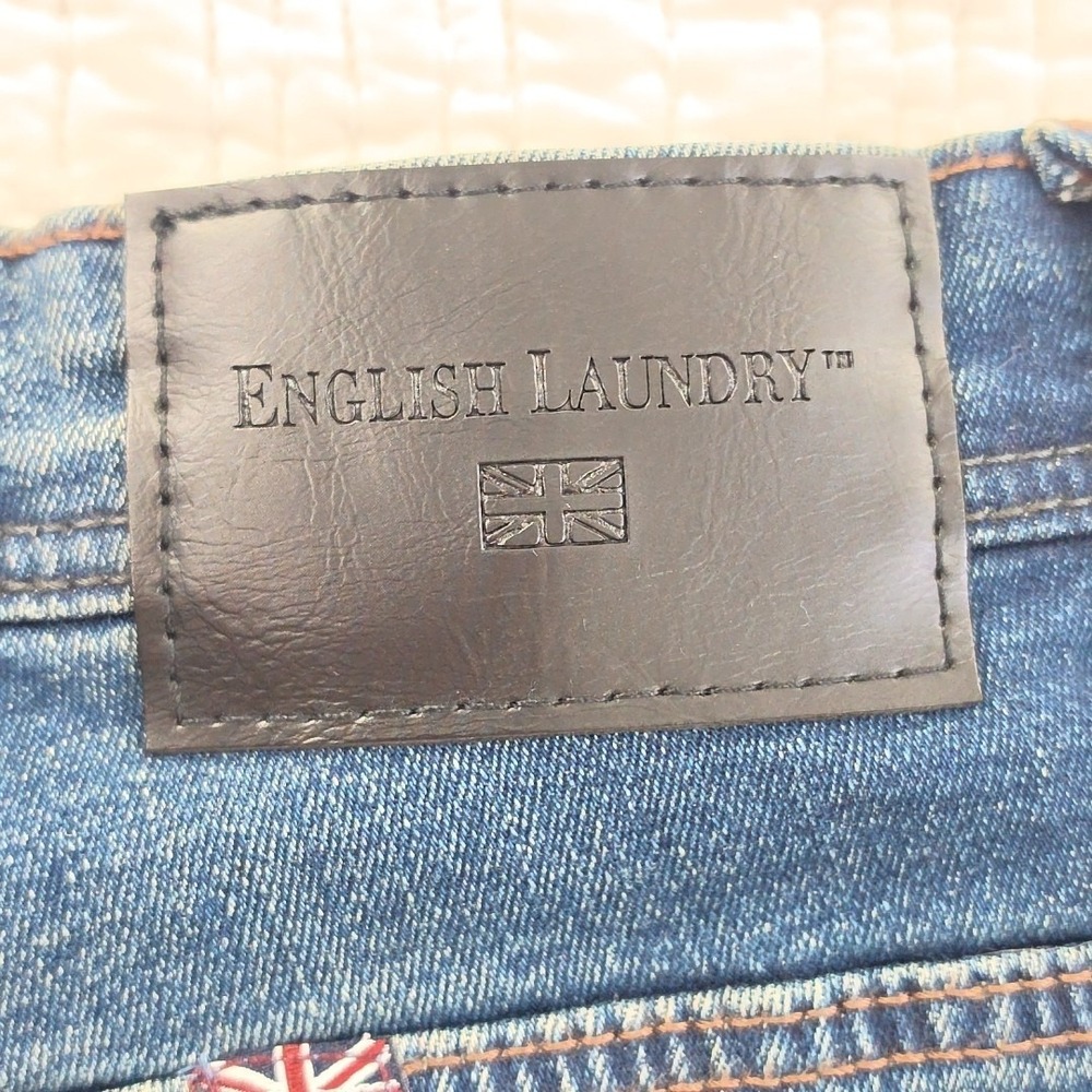 English Laundry Harrow‎ Jeans Mens 40x30 Med Wash Straight Fit Stretch NWT NEW - Picture 9 of 16